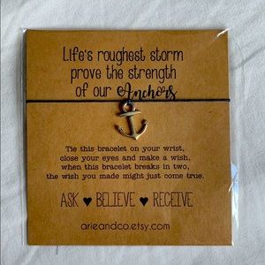 Anchor String Bracelet